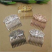 ™ Copper Vintage 10 Teeth Hair Combs Jewelry Charm Women Flower Hairpin Hairclips Barrettes Retro Hair Wear Accessories DIY Z374