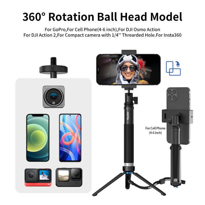 gopro selfie stick that rotates