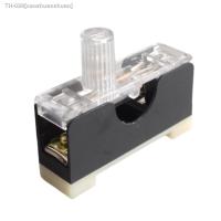 ✁ 35MM DIN Rail 6x30mm glass fuse holder Single guide fuse box with 10A fuse