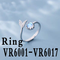 2021 Classic Year 2010-2021 Leaf S925, Agate, White Mother-of-pearl Rings, The Best Gift For The Family VR6001-VR6017