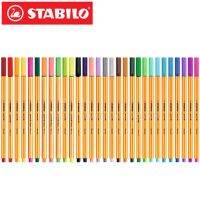 【JH】 25pcs STABILO 88 Gel Color Student Painting Coloring Graffiti Sketch 0.4mm Office Accessories