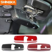 SHINEKA ABS สติกเกอร์ตกแต่งหอยตกแต่งกระจกมองข้างภายในคาร์บอนไฟเบอร์สำหรับ Ford Mustang 2015อุปกรณ์เสริมรถยนต์