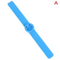 1pc smile face silicone slap bracelets essential oils diffuser anti-mosquito kid