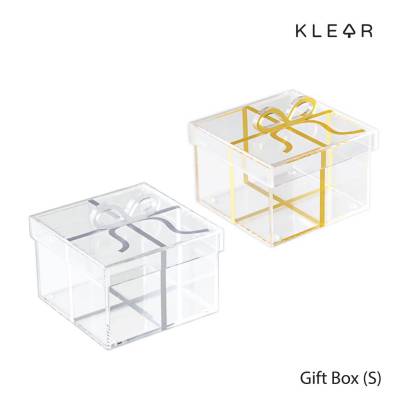 KlearObject The Gift All Purpose Box S กล่องใส่ของขวัญ กล่องใส่เครื่องประดับ กล่องโบว์ กล่องเก็บของอะคริลิค พร้อมส่ง กล่องพรีเมี่ยม