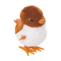 Bird Plush Toy Bird for Wind up Cartoon Animal Wind-Up Jumping Cute Sparrow Learning to Crawl Plush Bird Toys for Kids Birthday Party Favors Prizes Goodie Bags Treasure Box present