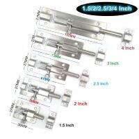 【LZ】✺  1Pcs 1.5/2/2.5/3/4 Inch Stainless Steel Door Latch Sliding Lock Bolt Latch Hasp Staple Gate Safety Lock