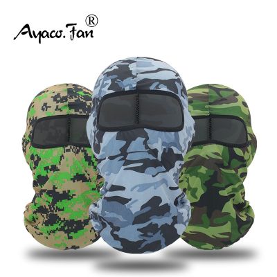 hotx 【cw】 Men Camouflage Face Cover Thermal Tactical Helmet Outdoor Fast-dry Ski Balaclava Cap