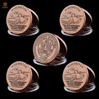 5Pcs US Bronze Military Equipment M-60 Barton Tank Custom Coin Wholesale Challenge Commemorative Coin Collectibles