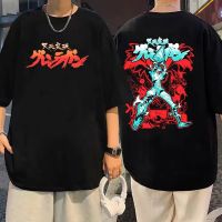 Anime Tengen Toppa Gurren Lagann Graphic Print Tshirt Man Vintage Oversized T Shirts Men Manga Cotton Cozy Short Sleeve T-shirt 4XL 5XL 6XL