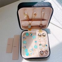 Jewelry Organizer Display Box Travel Portable PU Leather Jewelry Storage Box Earring Ornaments Necklace Holder Wholesale