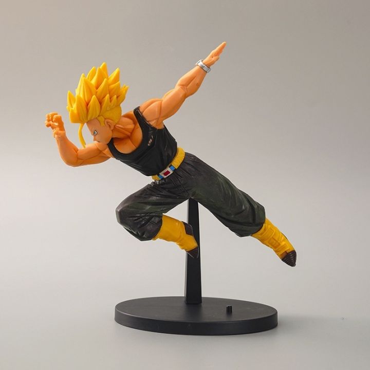 【ready Stock】 21cm Japan Anime Dragon Ball Z Son Goku Vegeta Torankusu Trunks Super Saiyan God 4590