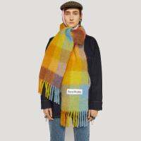 {Warm scarf}ใหม่2022 Acne Studios ผ้าพันคอผ้าพันคอฤดูหนาวสำหรับผ้าคลุมไหล่ผู้หญิง Warm Wraps Lady Pashmina ผ้าห่มบริสุทธิ์ผ้าขนสัตว์ชนิดหนึ่งคอ Headband Hijabs