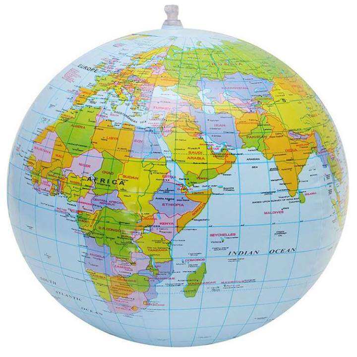 Inflatable Globe Blow up World Globe Large Earth Beach Ball Pool Toys ...