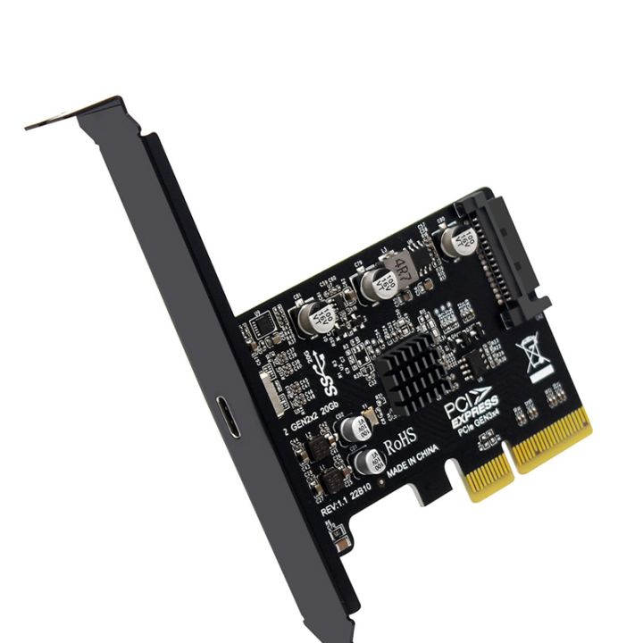 usb-pcie-card-type-c-pci-express-4x-to-usb-3-2-gen-2x2-20gbps-asm3242-chipset-for-windows-8-10-linux