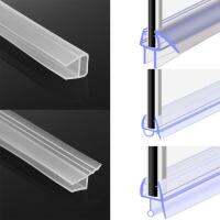 1M Or 50cm 50cm 6-12mm F U h Shape Glass Door Sealing Strips Silicone Rubber For Bathroom Screen Window Glass Door Weatherstrip