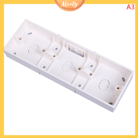 Aleaty? 86 Type 2/3/4 GANG SWITCH SOCKET BASE JUNCTION BOX Wall SWITCH SOCKET กล่องมืด