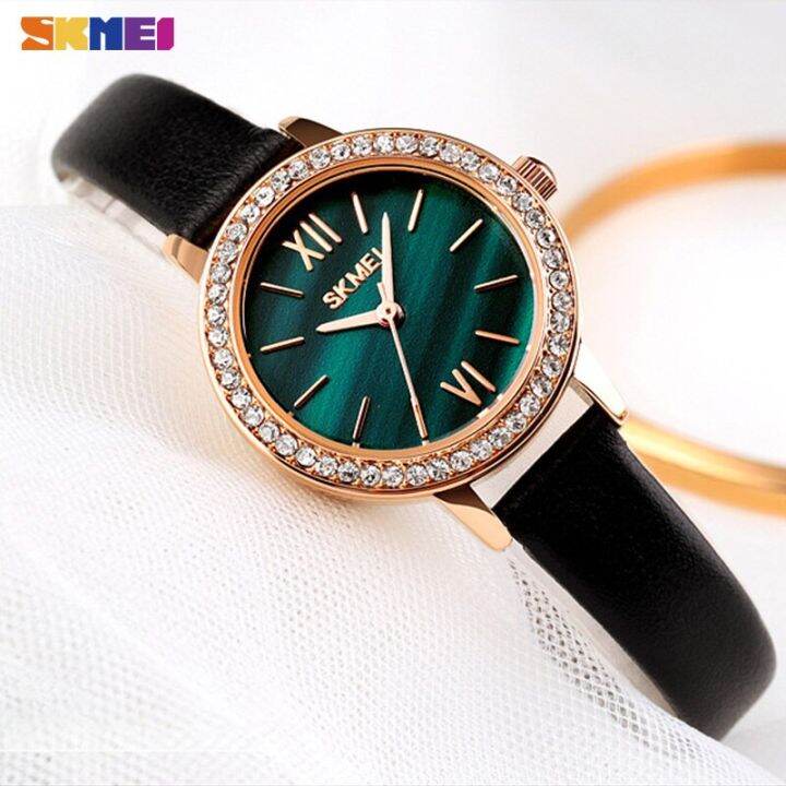 skmei-นาฬิกาควอตซ์ประดับเพชรแฟชั่น-reloj-mujer-นาฬิกาผู้หญิงสำหรับงานแต่งงานประจำวันสุภาพสตรีสาวๆนาฬิกาแบรนด์2020