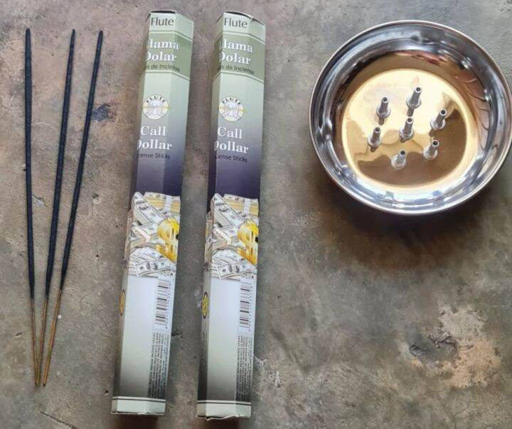 FLUTE Call Dollar incense (20 sticks) Made in India Lazada PH