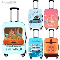 2023 New Travel Suitcase Protective Cover Luggage Case Travel Accessories Elastic Luggage Dust Cover Apply To 18-32 Suitcase