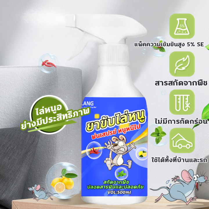 ซื้อ-1-แถม-1-ที่ไล่หนูแบบมืออาชีพ-สเปรย์กำจัดหนู-500ml-ไล่หนู-ใช้ทั้งที่รถและบ้าน-ในห้องเครื่องรถยนต์-ไล่หนูถาวร