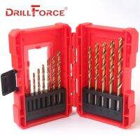 【Worth-Buy】 MALIK GADGETS DRILLFORCE 13ชิ้น/เซ็ต1.5-6.5Mm ไทเทเนียมดอกสว่านความเร็วสูง HSS เหล็ก M2บิตเจาะพื้นเต็มสำหรับหล่อโลหะไม้