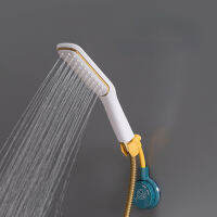 Universal 360 ° ปรับหัวฝักบัว Self-Adhesive Showerhead cket Wall Mount Stand สปาห้องน้ำติดตั้งง่าย