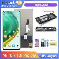 ZZOOI 6.67" Screen for Xiaomi Mi 10T Pro 5G M2007J3SG Lcd Display Digital Touch Screen With Frame for Xiaomi Mi 10T 5G Replacement