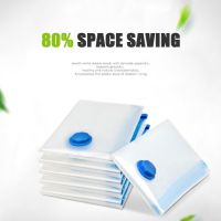 Vacuum Storage Bag Transparent Clothes Quilt Seal Compressed Home Organizer Travel Saving Space Package Foldable Storage Bag