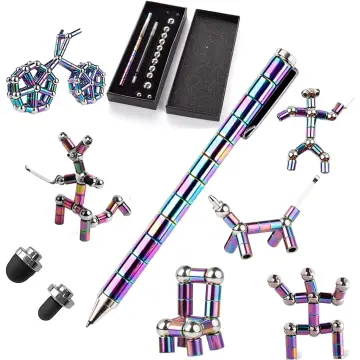 Toy Pen, Decompression Magnetic Metal Pen, Multifunction Writing Magnet