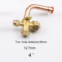 Holiday Discounts 3 Way 4 Way Service Valve For  Air Conditioning Fitting Reverse High And Low Pressure Air Conditioner Release Valve