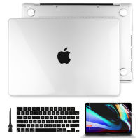 (สำหรับรุ่น) คริสตัลเคลียร์ Hardshell Case สำหรับ2022 MacBook Pro Air M2 M1 2020 A2681 A2338 A2337 A2179 Retina Touch Bar A1706 A1708 A2251 A2159 A1989โปร่งใสกันกระแทก