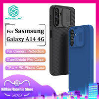 Nillkin แฟชั่น PC เคส สำหรับ Samsung Galaxy A14 4G เคสโทรศัพท์ ธุรกิจกล้องป้องกันการกระแทกความเป็นส่วนตัวฝาหลัง