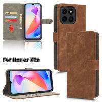 เคสสำหรับ Honor เคสหน้ังกลับมือถือ HonorX6a X6a 2023,เคสป้องกันการกระแทกช่องเสียบบัตรปลอกหุ้มแป้นยึดกระเป๋าสตางค์