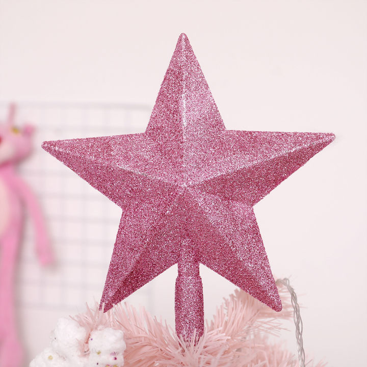 exquisite-star-christmas-tree-topper-festive-star-shaped-ornament-for-new-years-decoration-gold-five-pointed-star-ornament-glittery-star-pendant-decoration-led-christmas-tree-topper-star
