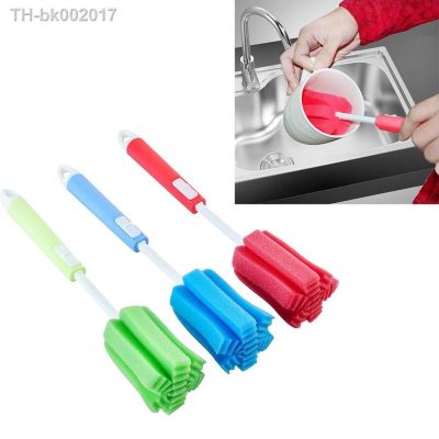 ✙▫◕ 1PC Long Handle Baby Bottle Brush Soft Sponge Brush Water Bottle Glass Cup Washing Cleaner Tool Kitchen Cleaning Specialty Tool