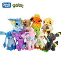 【LZ】☢  Pokemon Cartoon Stuffed Plush Dolls for Kids Anime Figure Pikachu Eevee Umbreon Sylveon Flareon Brinquedos Pingente Bonito Presentes de Natal 17-25cm