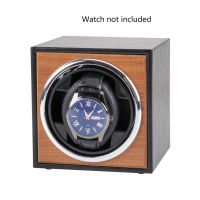 ❀☾❆ กล่องหมุนนาฬิกาสำหรับนาฬิกาออโตเมติกแบบเดี่ยว Wood Watch Accessories Box ที่เก็บนาฬิกาสุดหรู