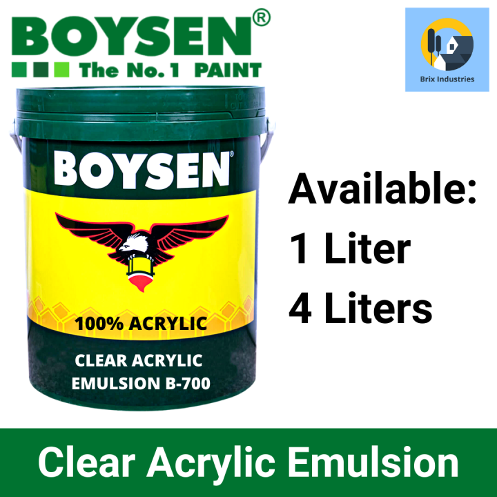 Boysen Clear Acrylic Emulsion Liter Or Gallon B-700 Used To Prevent ...