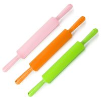 Large Size Non-stick Silicone Rolling Pin Fondant DIY Kitchen Dumpling Roller Cake Noodles Bakeware Tools Kitchen Bread  Cake Cookie Accessories