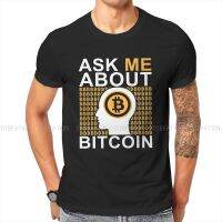 ถามฉันเกี่ยวกับเสื้อยืดสำหรับผู้ชายเสื้อยืดลาย Bitcoin Cryptocurrency แฟชั่น100% ผ้าฝ้ายฤดูร้อนท็อปส์ซูคอรอบใหม่ราคาถูกขายส่ง