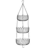 Fruit Basket Hangings Stand Fruit Vegetable Storage Basket Organizer Detachable Fruit Holder Hangings Wire Baskets Tiered Fruit Basket for Kitchen and Home Decoration beneficial