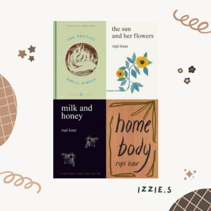 Books by Rupi Kaur milk and honey the sun and her flowers home body