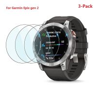 3PCS Smart Watch Screen Protector for Garmin Epix Gen 2 Round Tempered Glass Anti Scratch Protective Film Screen Protectors