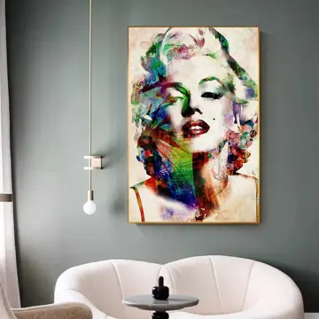 MARILYN MONROE POP ART PAINTING FURNITURE Print on Canvas  HIGH'QUALITY'MODERNO A