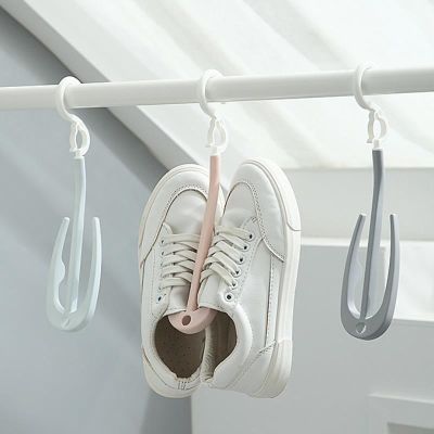 【CC】✜  1pc Multi-purpose Shoes Storage Hanger Swivel Drying  Hanging Rack Organizer Supplies