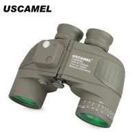 USCAMEL 10x50ทหารกล้องส่องทางไกลพลังงานสูงซูมเข็มทิศกล้องส่องทางไกลกลางวันและกลางคืนกลางแจ้ง Teropong Ipx7กันน้ำ Bak4ปริซึมกล้องโทรทรรศน์มืออาชีพ