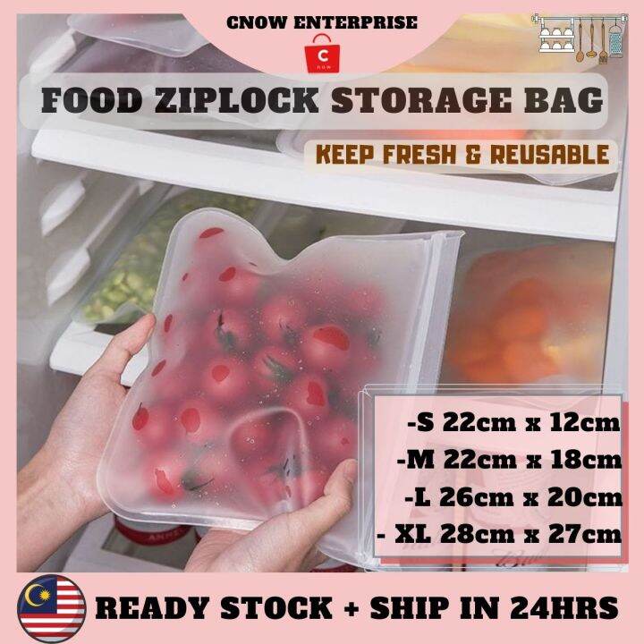 EVA Ziplock Food Storage Bag Reusable Food Grade Quality Freezer