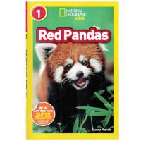 Original English Picture Book National Geographic Kids Readers: Red Panda National Geographic graded reading level 1 English Enlightenment picture book for young children
