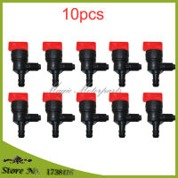 10pcs 90 Degree Inline Gas Fuel Shut Off Valve Petcock For Briggs &amp; Stratton 399517 698182 Outlet for 14" ID fuel line