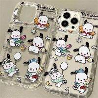 -below59 Shop- เคสสกรีนลายการ์ตูนขาว POCHACCO กันกระแทก นิ่ม สำหรับ13/12/14 Plus Pro Max 8/7 Plus X/XRทุกรุ่น #836